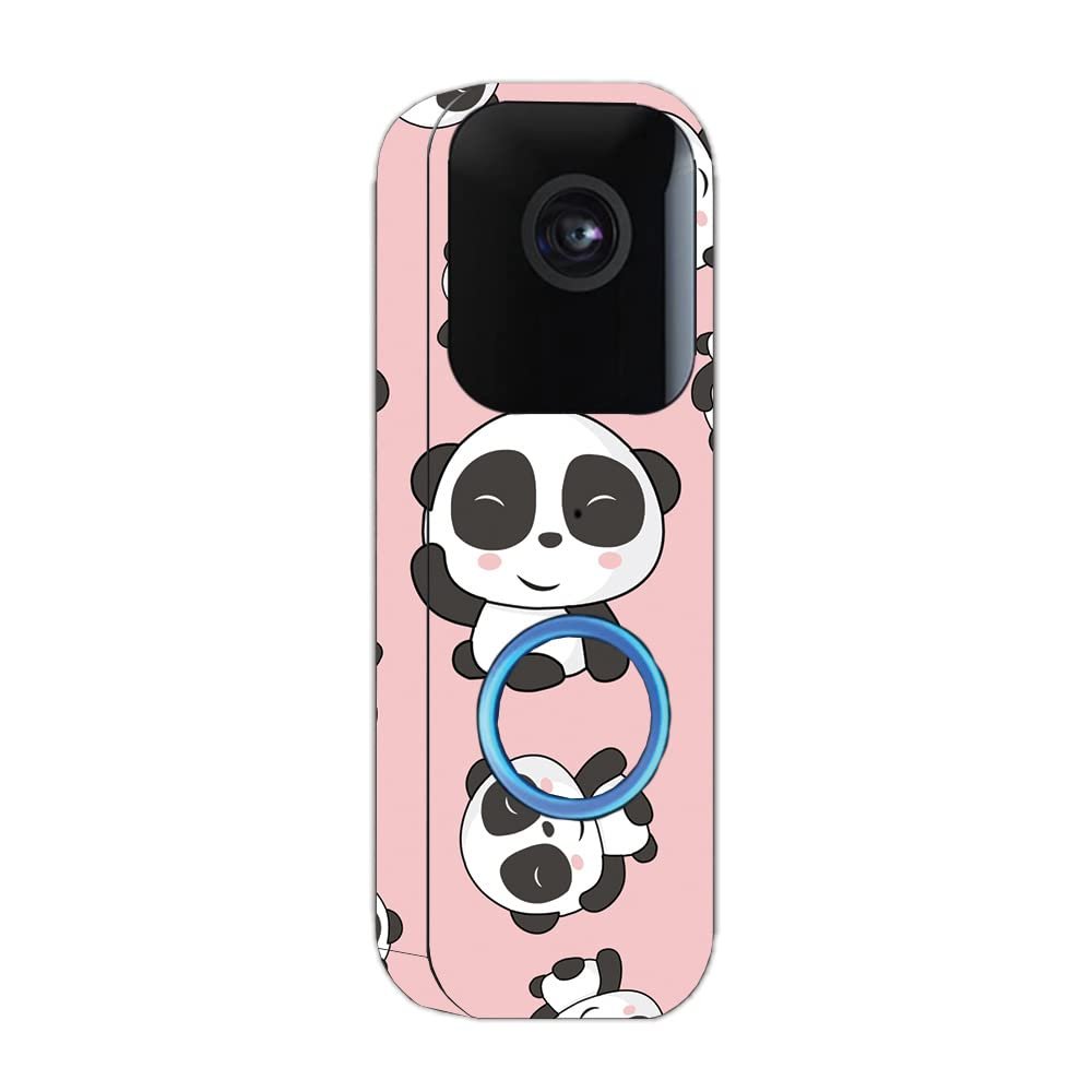 MightySkins Skin Compatible with Blink Video Doorbell - Panda Hello | Protective, Durable, and Unique Vinyl Decal wrap Cover | Easy to Apply, Remove, and Change Styles | Made in The USA