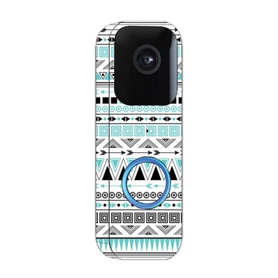 MightySkins Skin Compatible with Blink Video Doorbell - Turquoise Tribal | Protective, Durable, and Unique Vinyl Decal wrap Cover | Easy to Apply, Remove, and Change Styles | Made in The USA