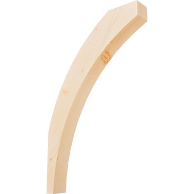 Ekena Millwork BRC04X22X34THR00SDF 3 1/2"W x 22"D x 34"H Thorton Smooth Knee Brace, Douglas Fir