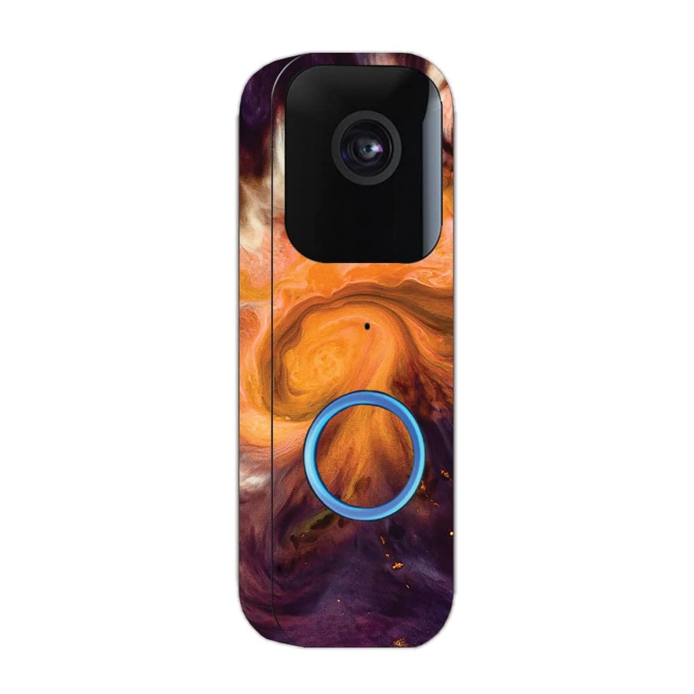MightySkins Skin Compatible with Blink Video Doorbell - Swirl Galaxy | Protective, Durable, and Unique Vinyl Decal wrap Cover | Easy to Apply, Remove, and Change Styles | Made in The USA