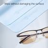 PERFECTSIGHT Microfiber Cleaning Cloth | Eyeglass Lens Cleaner [6 Pack, 5.7x6.7 Inch] Glasses, Phone, Camera, Computer Screen Cleaning | Safe for All Coated Lenses (Blue) view 3