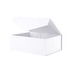 BLK&WH Collapsible Gift Box with Magnetic Lid, 10.5x7.7x3.8 Inches, White, Bridesmaid Proposal Box view 1