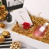 BLK&WH Collapsible Gift Box with Magnetic Lid, 10.5x7.7x3.8 Inches, White, Bridesmaid Proposal Box view 2