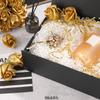 BLK&WH Gift Box 10.5x7.7x3.8 Inches With Magnetic Lid, Collapsible Groomsman Box (Matte Black) view 2