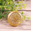 ZTBH Orgone Pendant Orgonite Keychain Orgone Energy Pendants Keyring 7 Chakras w/Crystals Stones Orgone Pendant view 2
