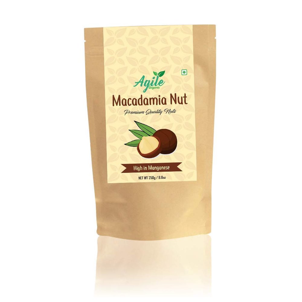 Agile Organic Premium Macadamia Nuts 250g