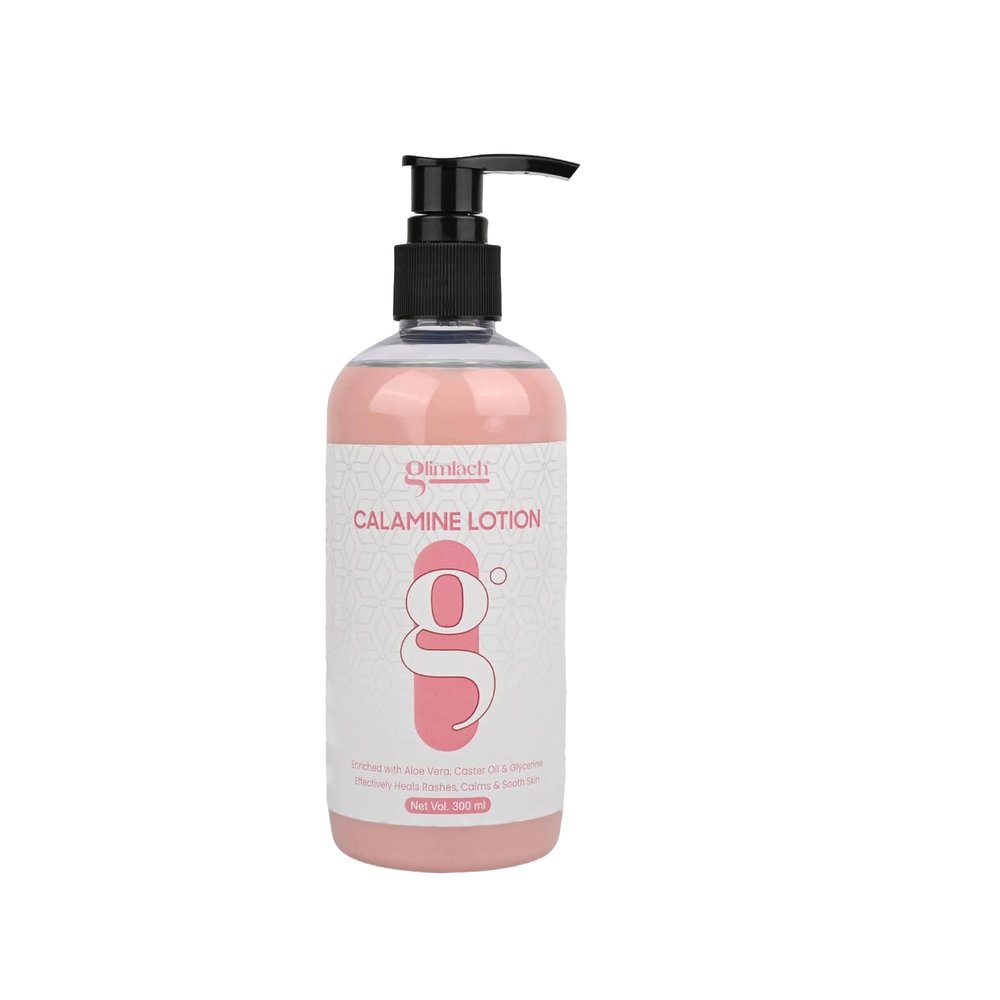 ANUCNIC GLIMLACH CALAMINE Anti-Itch Body lotion With Aloevera & Zinc for Dry Skin Itching, Skin Soothing and Rashes (300ml (Pack Of 1))