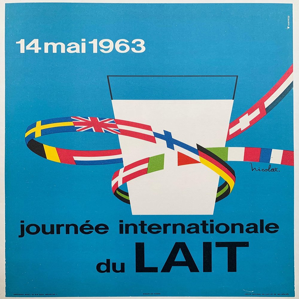 International Milk Day Poster Reproduction 50 x 70 cm Luxury Paper 300 g