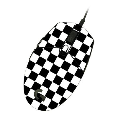 MightySkins Skin Compatible with Logitech G203 Lightsync/Prodigy - Check | Protective, Durable, and Unique Vinyl Decal wrap Cover | Easy to Apply, Remove, and Change Styles | Made in The USA