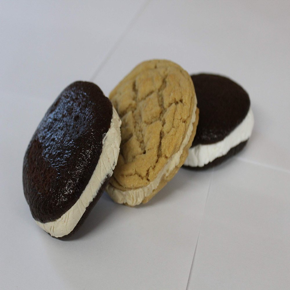 AmishTastes Bird-in-Hand Bake Shop Homemade Whoopie Pies, Chocolate Peanut Butter Lovers, Favorite Amish Food (Pack of 24), 12 Count (Pack of 2)