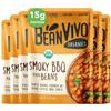 BeanVIVO (Pack of 6) Organics 15g Plant based Protein BBQ Pinto Beans - Good Source of Fiber - Nutritious & Microwave Meals - Gluten-Free Plant Food - 10 oz view 1