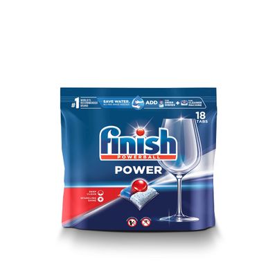 Finish Power - 18ct - Dishwasher Detergent - Powerball - Dishwashing Tablets - Dish Tabs
