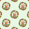 Pit Bull Wreath Christmas Wrapping Paper, Premium Bully Terrier Puppy Dog Gift Wrap, X-Mas Holiday American Bulldog Theme Party Decoration Decor (12 foot x 30 inch roll) view 2