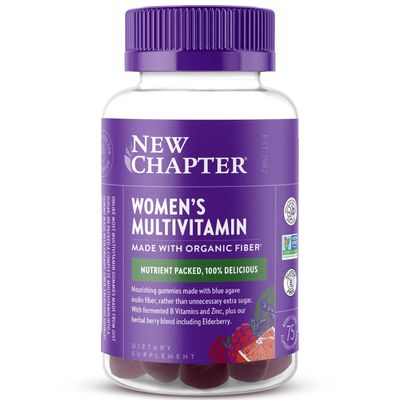 New Chapter Womens Multivitamin Gummies - 59% Less Sugar, Womens Gummy Vitamins with Vitamin C, D3 & Zinc, Non-GMO, Gluten Free, Berry-Citrus, 75ct