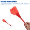 BESPORTBLE Static Duster 3pcs Small Duster Brush Non Slip Handle Dusting Sweeping Brush Temple Statue Collectables Cleaning Supplies for Home Office Shop Red Cleaning Supplies Plastic Tool view 2