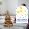 BESPORTBLE Electrostatic Duster 3pcs Small Duster Brush Non Slip Handle Dusting Sweeping Brush Temple Statue Collectables Cleaning Supplies for Home Office Shop Yellow Car Interior Cleaning Brush view 2