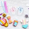 24 Pieces Gender Reveal Drink Pouches Bags with Straws Blue Pink Plastic Clear Reclosable Zipper Drink Pouch Cups for Gender Reveal Party Decoration view 3