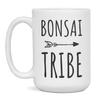 Bonsai Tribe Coffee Mug Bonsai Gift, 15-Ounce White view 1