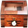 HongLianRiven Cigar Box Humidor Cigar Box Cedar Wood Humidor Classic High-Capacity Double-Layer Paint Finish Humidor Cigar Humidor view 1