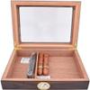HongLianRiven Cigar Box Humidor Cigars Large Capacity Hygrometer and Humidifier Sealed Cigar Cabinet view 3