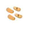 2 Pairs Ceramics Glasses Nose Pads Myopia Glasses Screw Type Nose Pad Accessories - Gold view 1