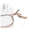 2 Pairs Ceramics Glasses Nose Pads Myopia Glasses Screw Type Nose Pad Accessories - Gold view 2