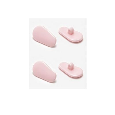 2 Pairs Ceramics Glasses Nose Pads Myopia Glasses Screw Type Nose Pad Accessories - Pink