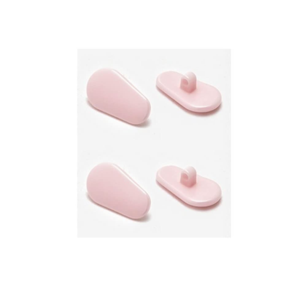2 Pairs Ceramics Glasses Nose Pads Myopia Glasses Screw Type Nose Pad Accessories - Pink