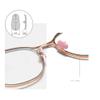 2 Pairs Ceramics Glasses Nose Pads Myopia Glasses Screw Type Nose Pad Accessories - Pink view 2