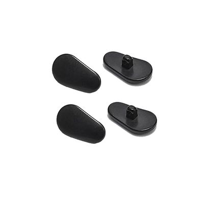 2 Pairs Ceramics Glasses Nose Pads Myopia Glasses Screw Type Nose Pad Accessories - Black