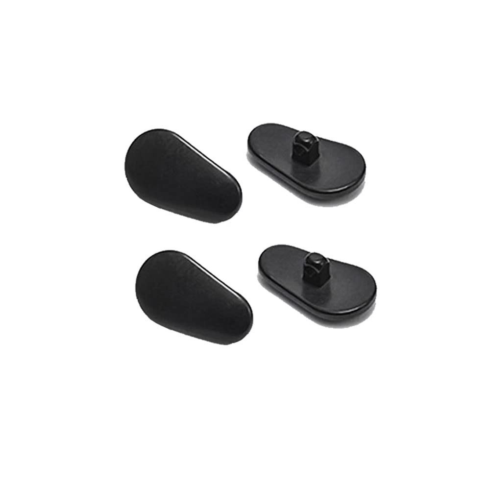 2 Pairs Ceramics Glasses Nose Pads Myopia Glasses Screw Type Nose Pad Accessories - Black