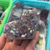 165g Amethyst Geode Heart Shaped Crystal Healing Crystals Stones Titanium Rainbow Aura Amethyst Cluster Angel Aura view 2