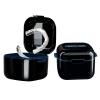 Denture CupRetainer Case,Cute Night Mouth Guard Box Holder, Storage Soak Container with Strainer basket for Travel Cleaning.(1 Pack,Black) view 1