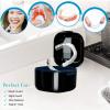 Denture CupRetainer Case,Cute Night Mouth Guard Box Holder, Storage Soak Container with Strainer basket for Travel Cleaning.(1 Pack,Black) view 2