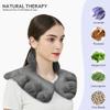 MEISENHOME Microwavable Heating Pad for Neck and Shoulders, Weighted Microwave Moist Neck Wrap for Pain Relief Sore Muscle Stress Tension, Heated Wrap with Aromatherapy, Hot & Cold Compress, Grey view 4