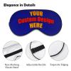 Custom Funny Eye Mask Add Any Picture Logo or Text Make Your Own Personalized Blindfold Sleep Mask Customized Eye Mask Light Blocking Eye Cover with Adjustable Strap for Kids Women Men Navy view 4