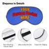Custom Funny Sleep Mask Customized Eye Mask, Add Your Own Personalized Text Image Photo Soft Eyeshade Blindfold with Adjustable Strap for Sleeping Travel Work Naps Blocks Light RoyalBlue view 4