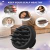BEAUTLOHAS Silicone Scalp Massager Shampoo Brush, Shower Scrubber with Soft Bristles, Hair Growth & Dandruff Treatment, Wet/Dry Hair Massager for All Hair Types (Black) view 4