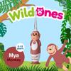 BrushBaby - WildOnes - Kids Rechargeable Electric Toothbrush, Ages 0-10 - Monkey Design with Flashing Lights - DeepClean Bristles for Superior Cleaning - 2 Replacement Brush Heads, 1 USB Cable view 2