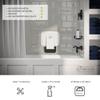 AUTUMN LANE Folding Shower Seat Wall Mounted  Secure Fold Down Shower Bench, 350lbs Capacity, Space-Saving & Easy to Clean, Matte Black view 3