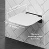 AUTUMN LANE Folding Shower Seat Wall Mounted  Secure Fold Down Shower Bench, 350lbs Capacity, Space-Saving & Easy to Clean, Matte Black view 4