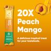 IQMIX Hydration Electrolyte Powder  4-in-1 Formula for Hydration, Mental Clarity, Mood and Recovery  Sugar-Free Drink Mix, Keto, Magnesium L-Threonate, Lions Mane  20 Count Peach Mango view 2