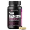 Saw Palmetto for Women with Biotin 5000mcg - Powerful DHT Blocker to Support Hair, Skin, and Nail Health - 60 Count - Vegan, Non-GMO Vitamin for Stronger, Fuller Looking Locks - 1 Month Supply view 1