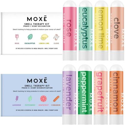 MOX Smell Training Kit, Made in USA, 8 Essential Oils, Olfactory Regeneration, Helps Restore Sense of Smell, Natural Therapy for Smell Loss (Phase 1 & Phase 2 Bundle)