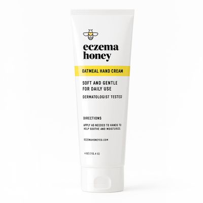 ECZEMA HONEY Oatmeal Hand Cream - Natural Hand & Body Lotion for Eczema Rash Relief - Eczema Cream for Dry, Itchy, Sensitive, & Irritable Skin (4 Oz)
