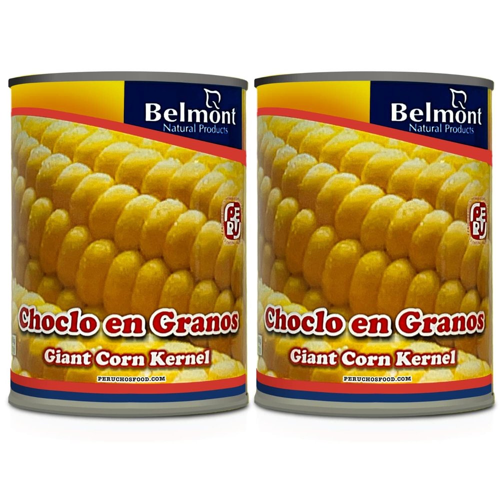 Belmont Lata Choclo en Granos | Peruvian Giant Corn Kernel Can 2 Pack