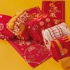 Chinese New Year Red Socks, Comfortable Embroidered Women's Cotton Socks, Good Luck Socks with Gift Box, 5 Pairs (Color : RED-G, Size : 36-44) view 4
