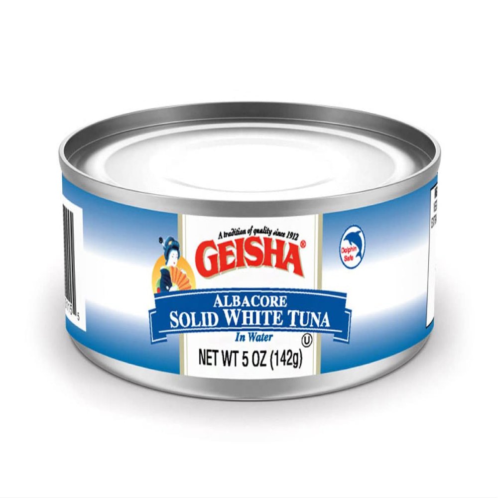 GEISHA Solid White Tuna In Water 5oz(Pack of 24), Canned Albacore Tuna | No Trans Fat - No Sugar Added  Kosher Certified  Gluten Free  Omega 3  Good Source of Protein