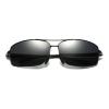Polarized Bifocal Reading Glasses Sunglasses Photochromic Bifocal Reader for Men's,Vintage Sports Square Eyewear frame (100 magnification, black) view 3