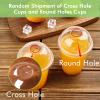 FOCUSLINE 200 PACK 12oz Clear Plastic Cups, Disposable Cold Drinking Cups, 12 Ounce Clear Cups with Dome Lids with Holes for Smoothie, Milkshake, Bubble Tea, Parfait view 3